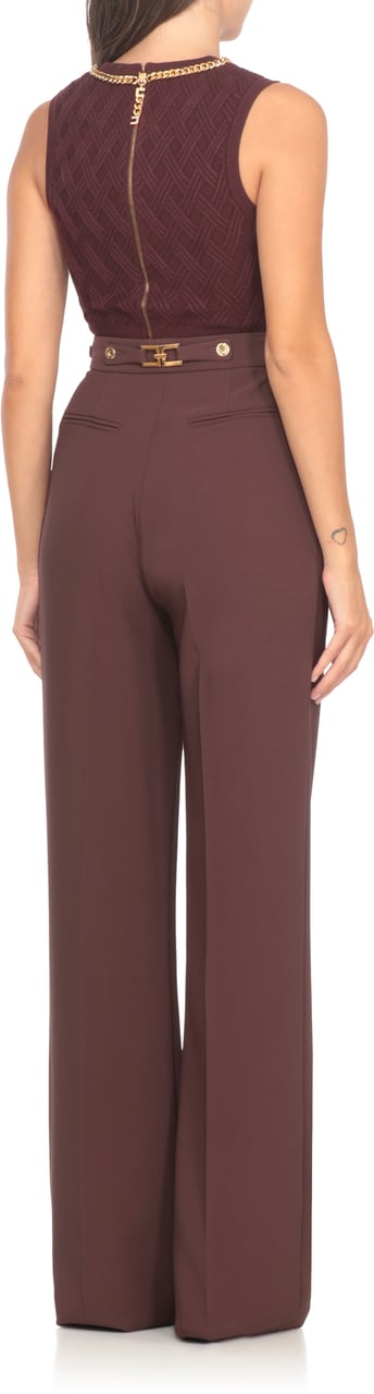 Elisabetta Franchi Top Bordeaux Rood