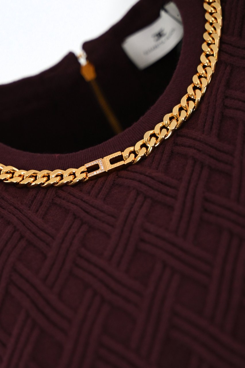 Elisabetta Franchi Top Merlot Rood