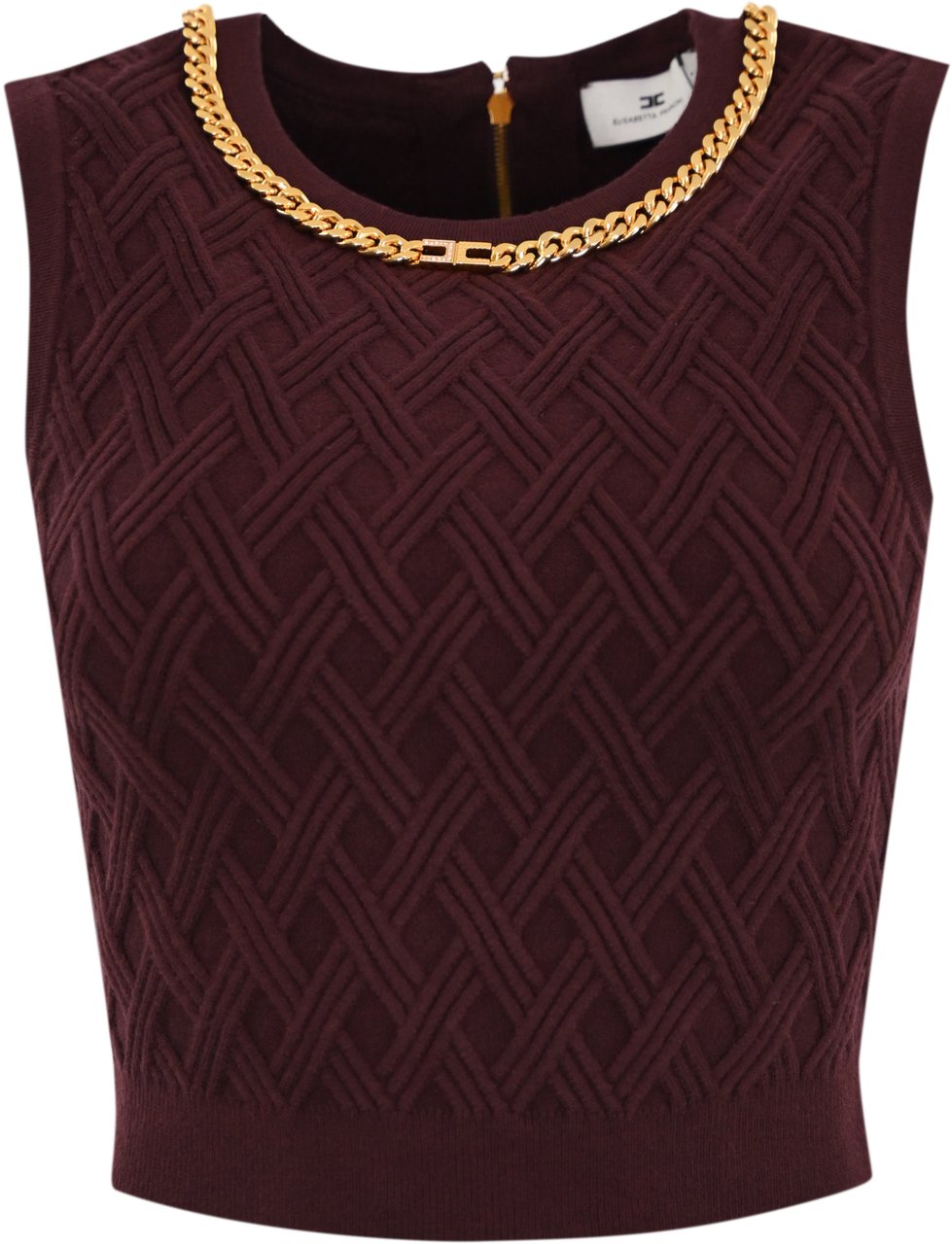 Elisabetta Franchi Top Merlot Rood