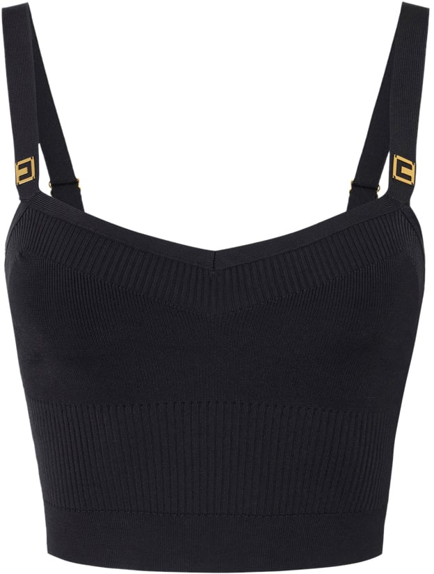 Elisabetta Franchi Top Black Zwart