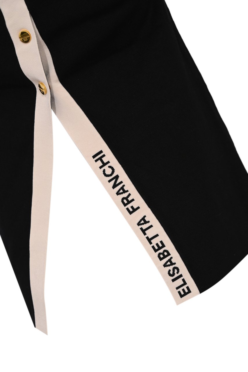 Elisabetta Franchi Top Neroburro Zwart