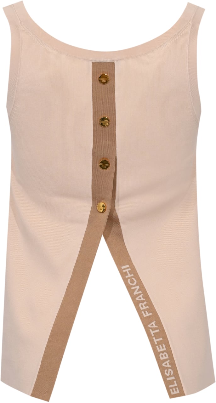 Elisabetta Franchi Top Burrocammello Bruin