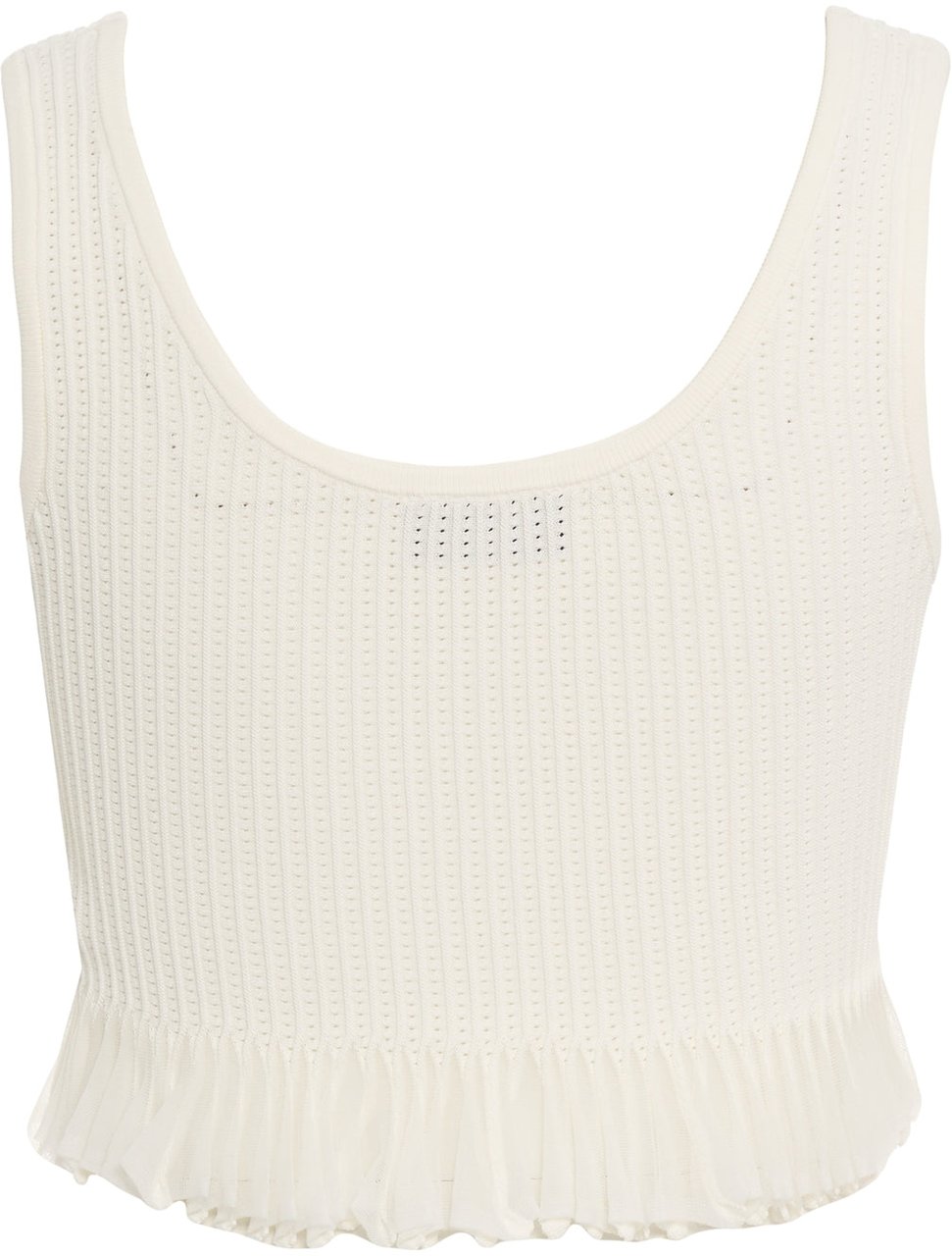 Elisabetta Franchi Openwork knit top Wit
