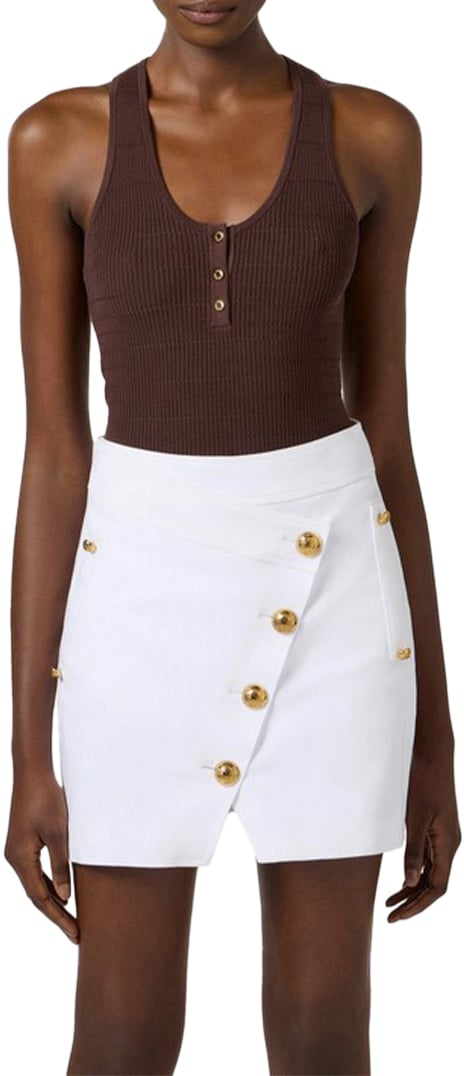 Elisabetta Franchi Tops Brown Bruin