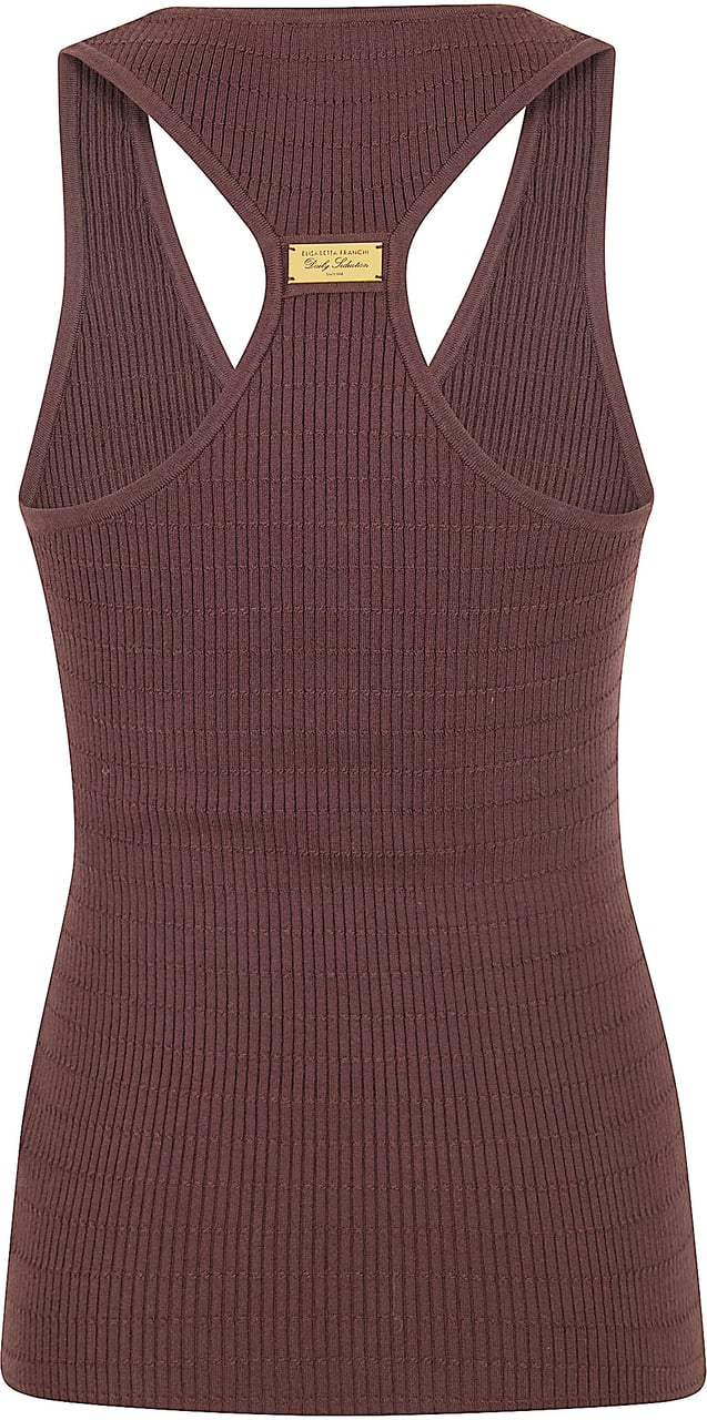 Elisabetta Franchi ELISABETTA FRANCHI TOP TRICOT Maroon