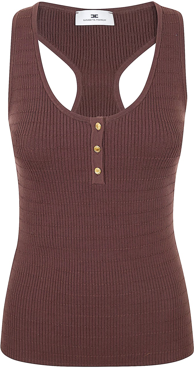 Elisabetta Franchi ELISABETTA FRANCHI TOP TRICOT Maroon