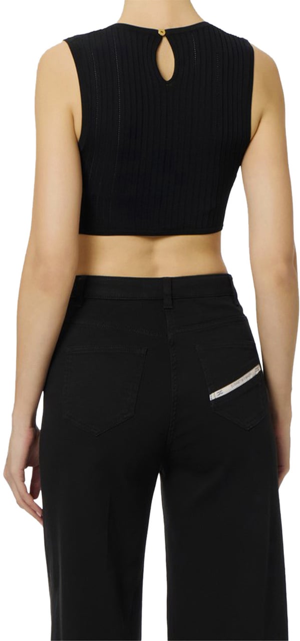 Elisabetta Franchi Tops Black Zwart