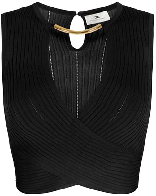 Elisabetta Franchi Tops Black Zwart