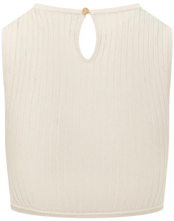 Elisabetta Franchi Top Burro Wit