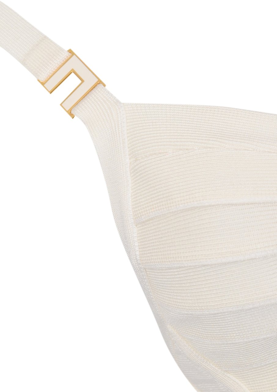 Elisabetta Franchi Top Ivory Wit