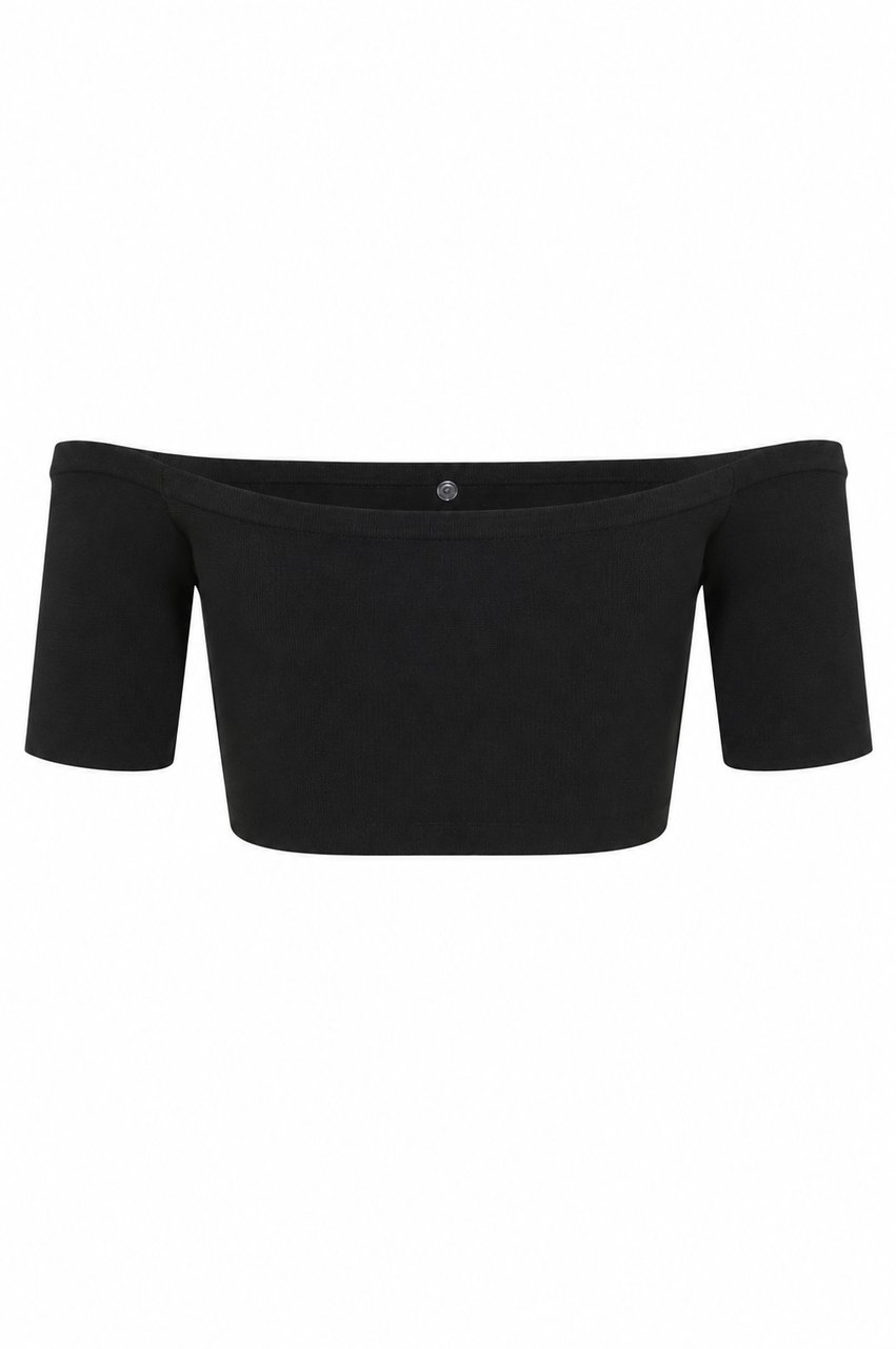 Elisabetta Franchi Top Nero Zwart