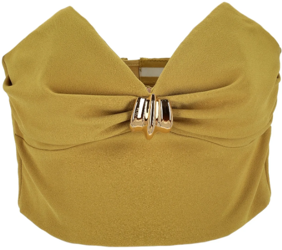Elisabetta Franchi Top Yellow Geel