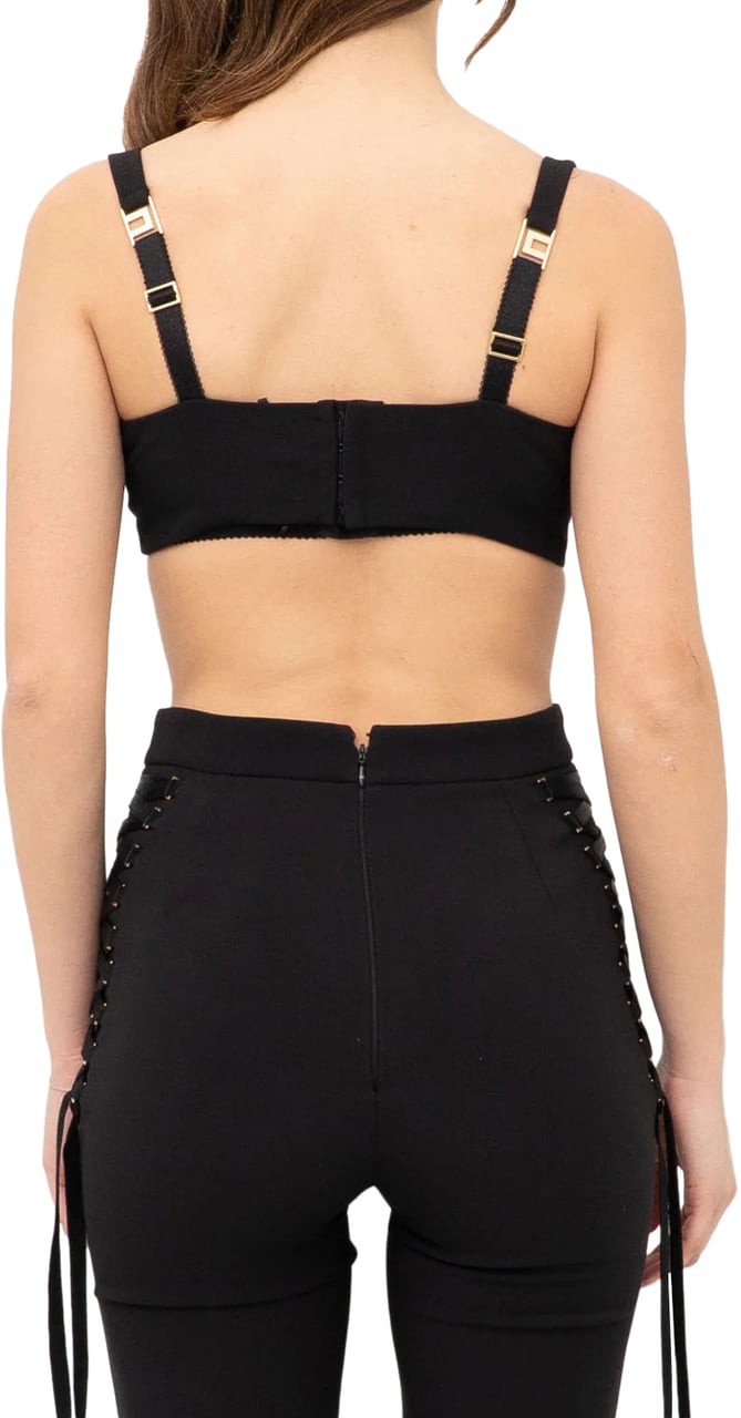 Elisabetta Franchi Top Black Zwart