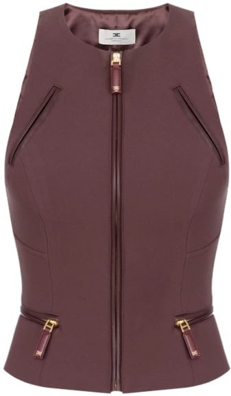 Elisabetta Franchi Top Merlot Rood