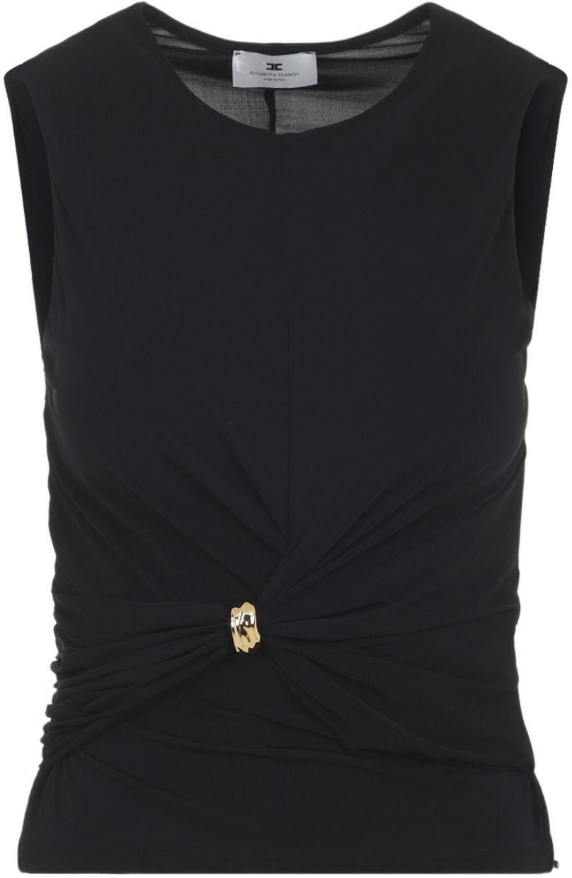 Elisabetta Franchi Top Black Zwart