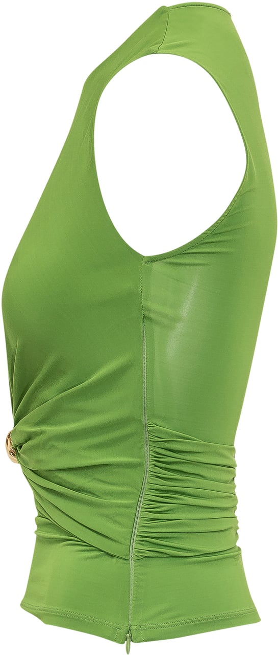 Elisabetta Franchi Top Con Nodo Lime
