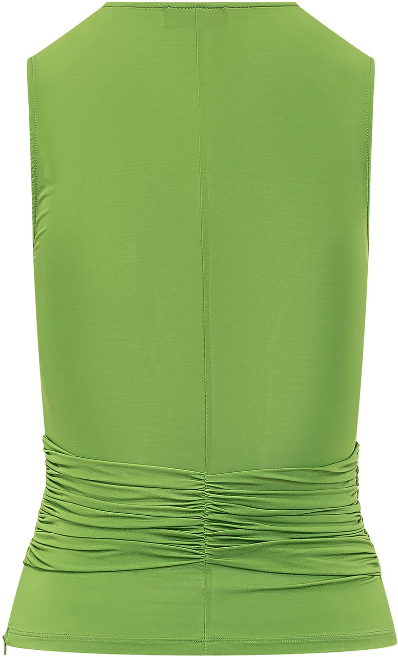 Elisabetta Franchi Top Con Nodo Lime