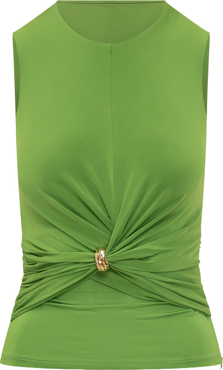 Elisabetta Franchi Top Con Nodo Lime