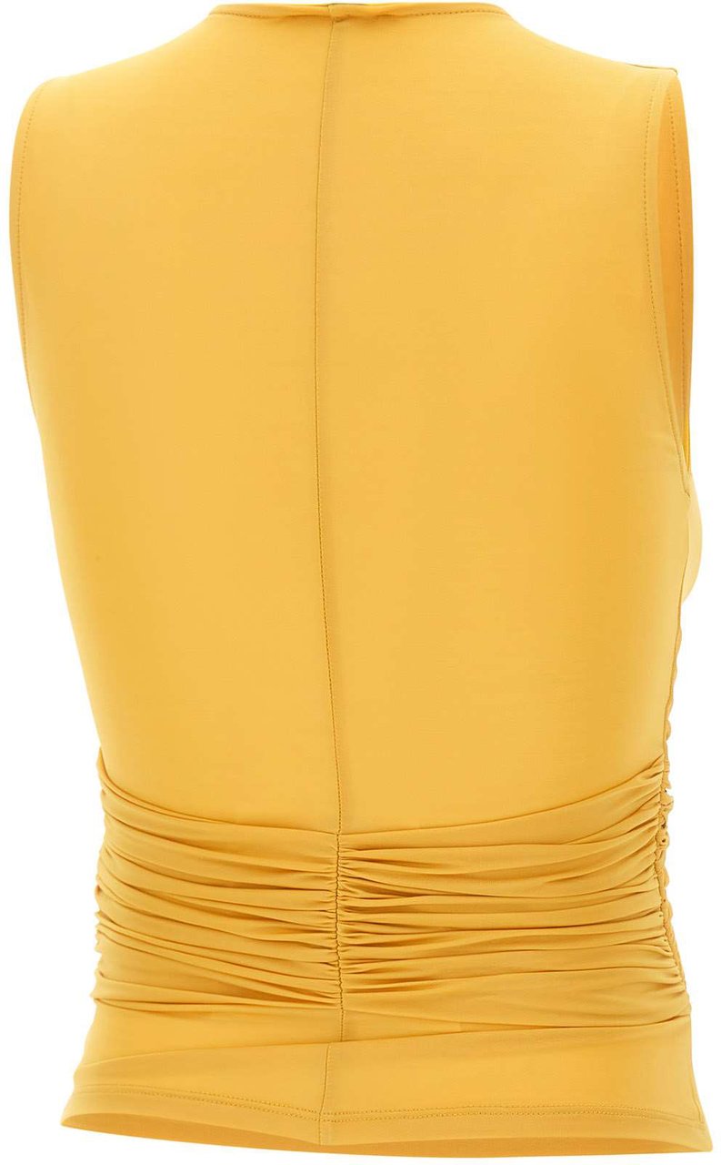 Elisabetta Franchi Top Yellow Geel