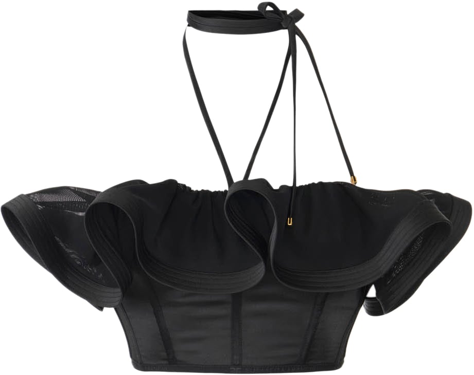 Elisabetta Franchi Top Black Zwart