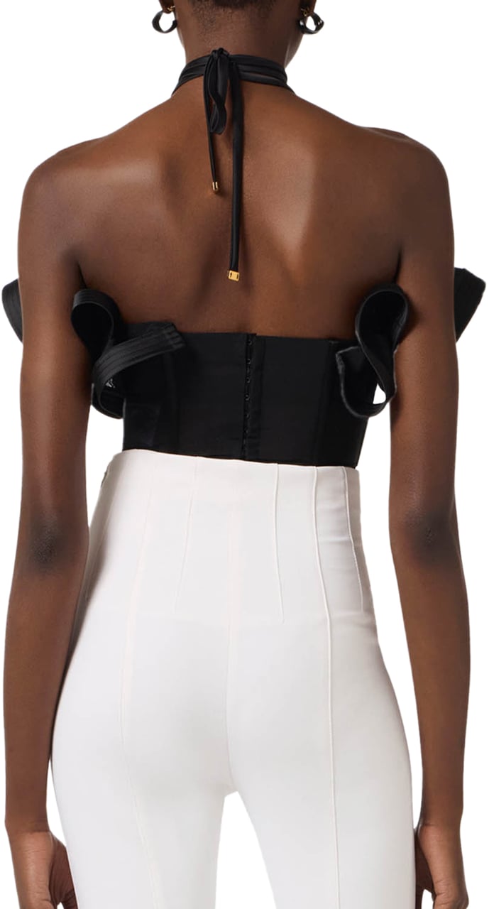 Elisabetta Franchi Top Black Zwart