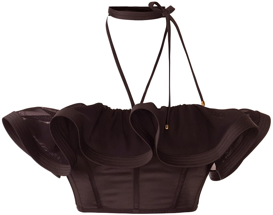 Elisabetta Franchi Top Brown Bruin