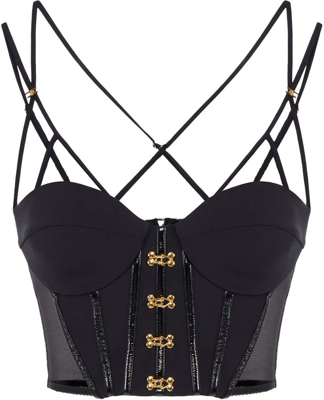 Elisabetta Franchi Top Black Zwart