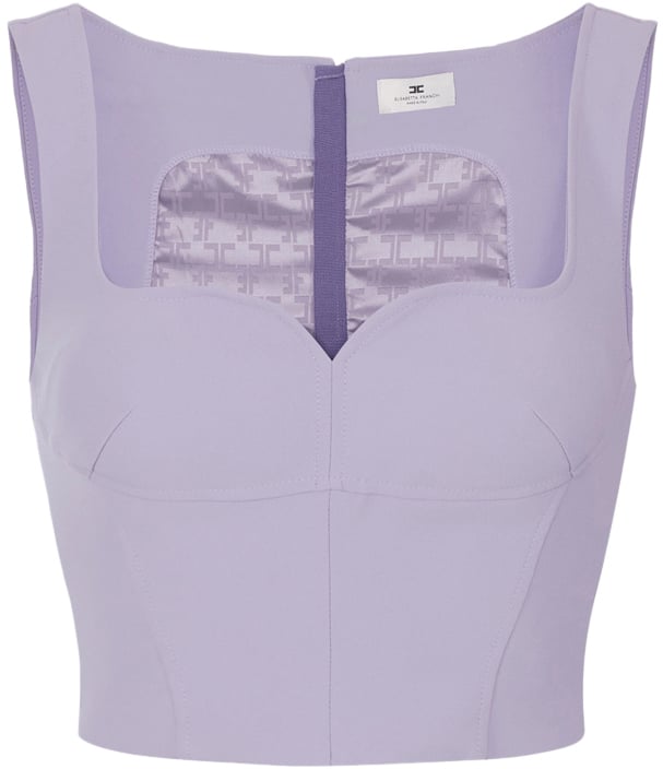 Elisabetta Franchi Top Lillà Paars