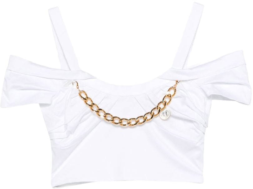 Elisabetta Franchi Top White Wit