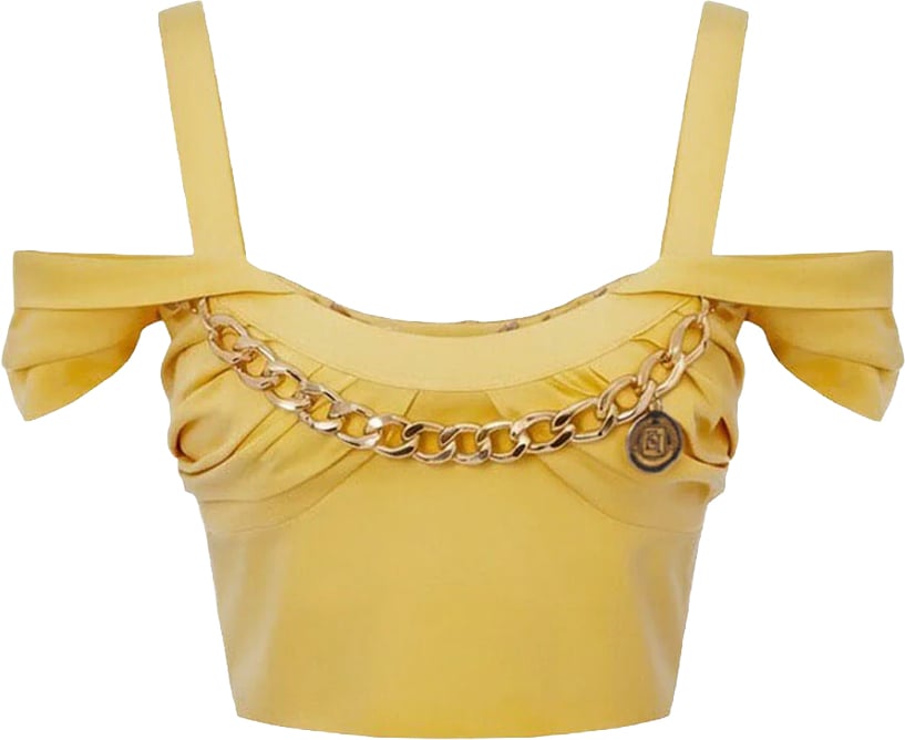 Elisabetta Franchi Top Sun Geel