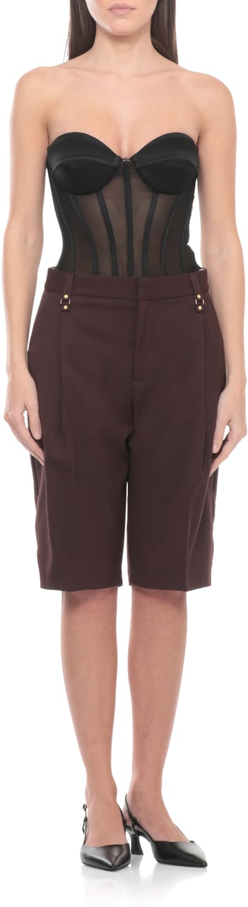Elisabetta Franchi Top Black Zwart