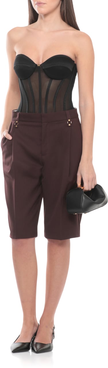 Elisabetta Franchi Top Black Zwart