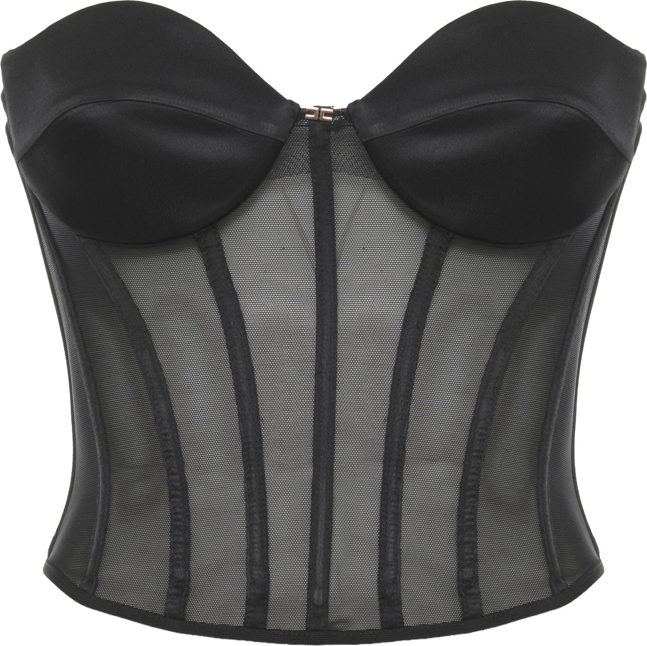 Elisabetta Franchi Top Black Zwart