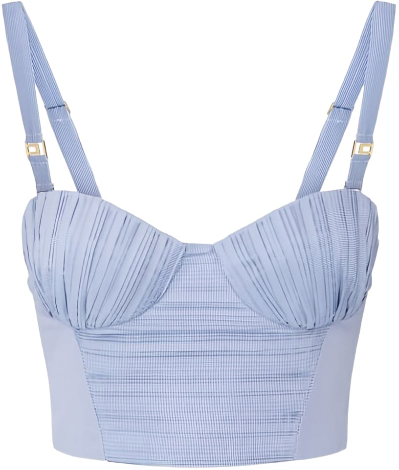 Elisabetta Franchi Top Blue Blauw