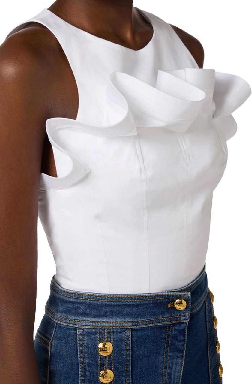 Elisabetta Franchi Top White Wit