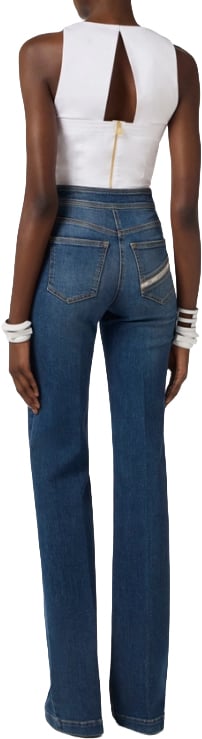Elisabetta Franchi Top Bianco Wit