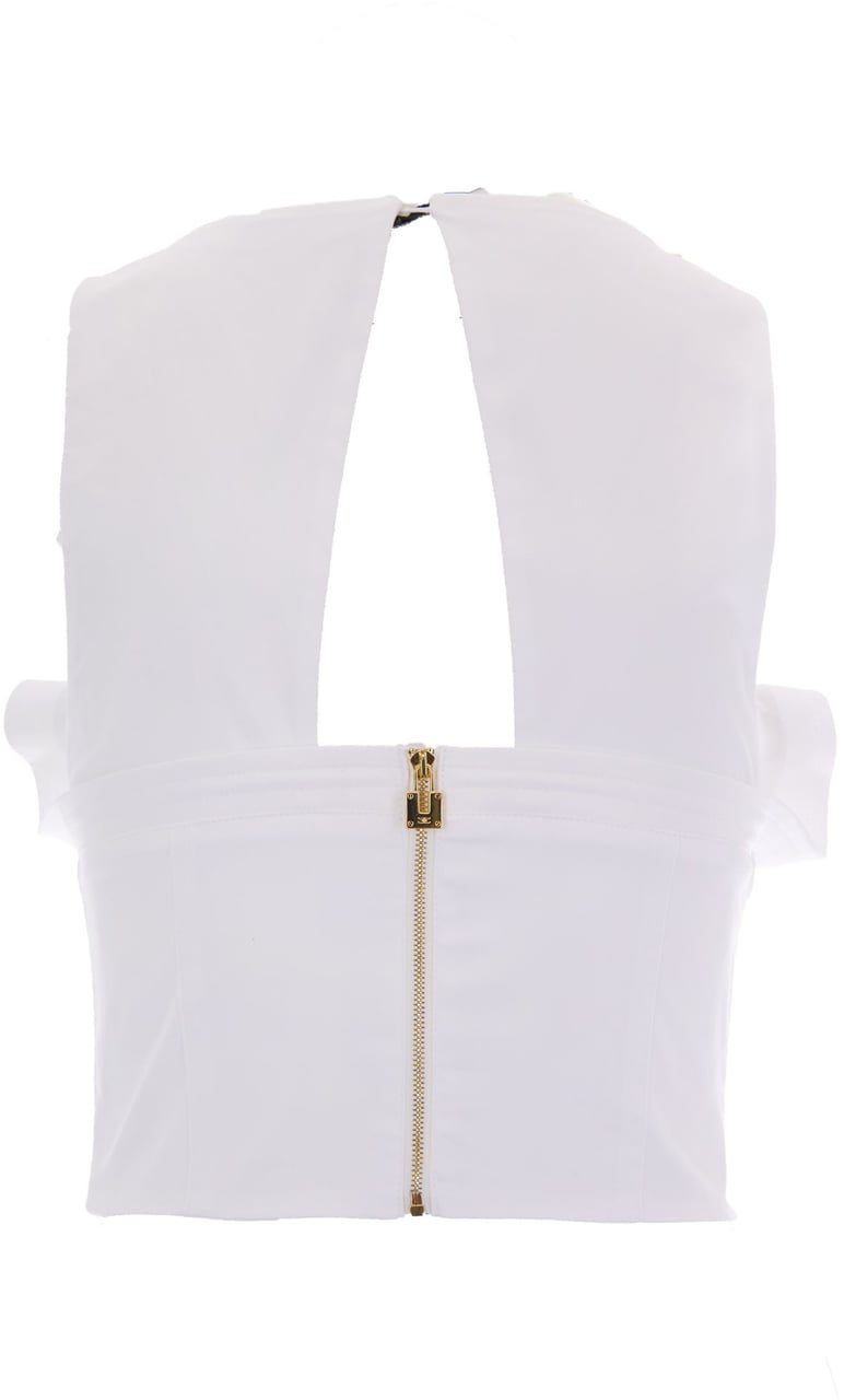 Elisabetta Franchi Top Bianco Wit