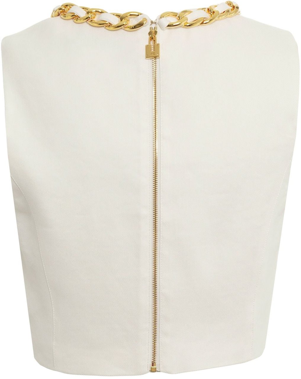 Elisabetta Franchi Top with chain detail Wit