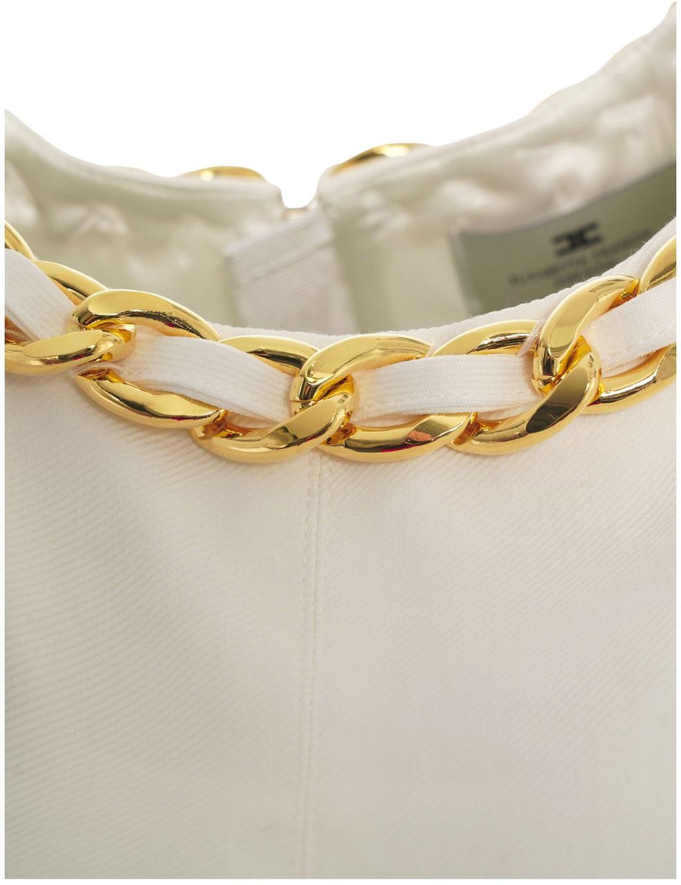 Elisabetta Franchi Top with chain detail Wit