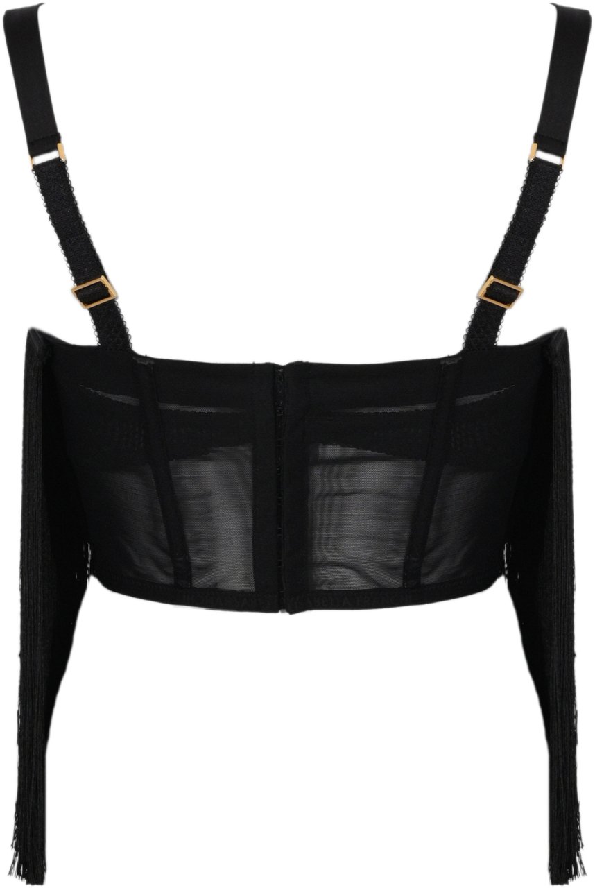 Elisabetta Franchi Top Black Zwart