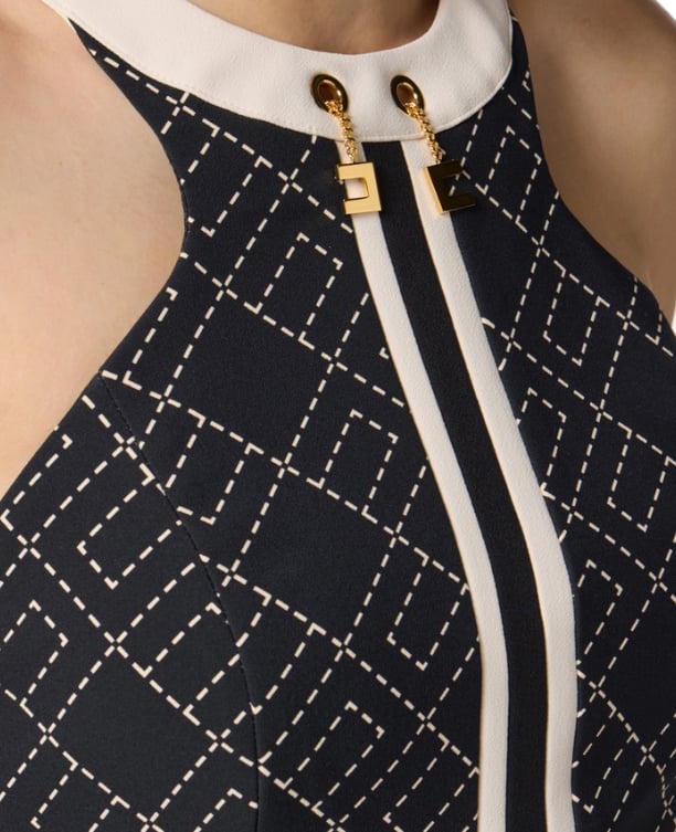 Elisabetta Franchi Top Nerolatte Zwart