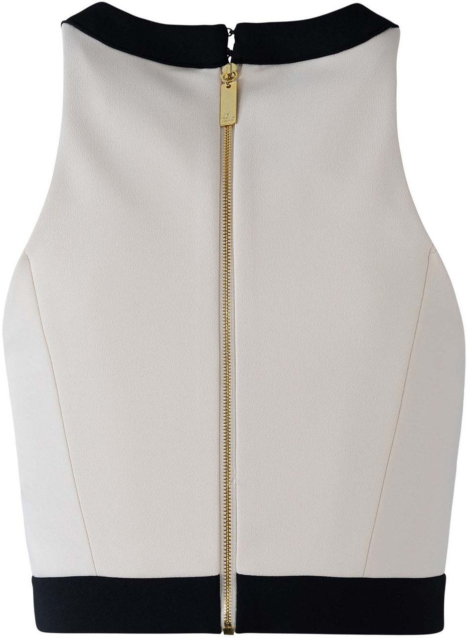 Elisabetta Franchi Top Milknero Wit