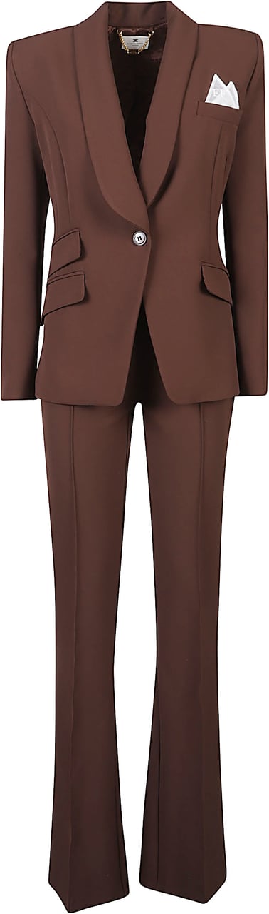 Elisabetta Franchi Suit Brown Bruin