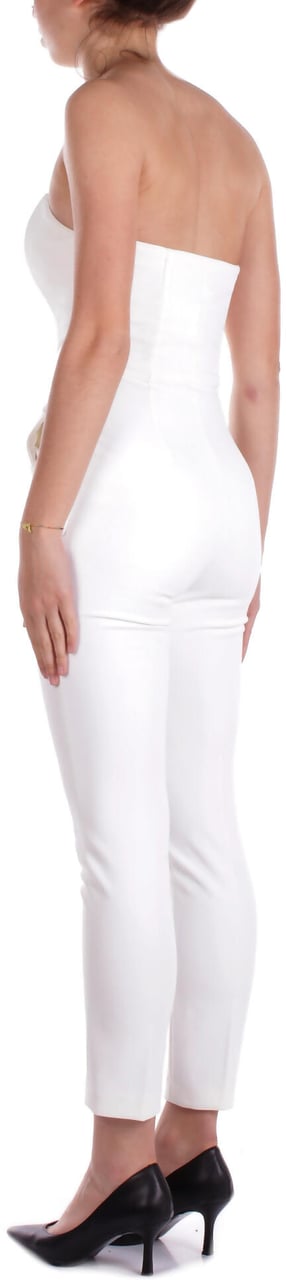 Elisabetta Franchi Trousers Ivory Wit