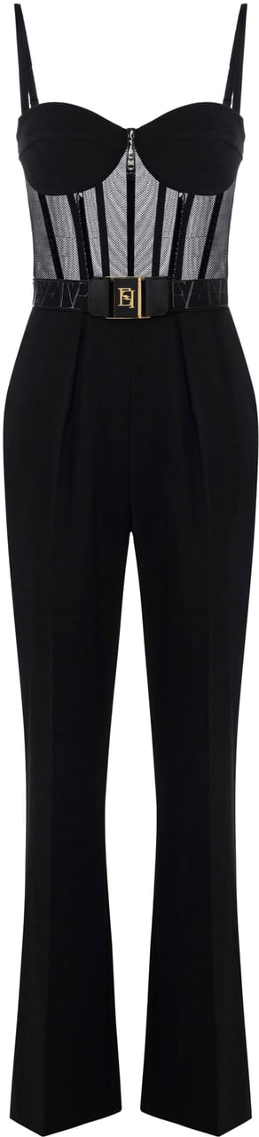 Elisabetta Franchi Trousers Black Zwart