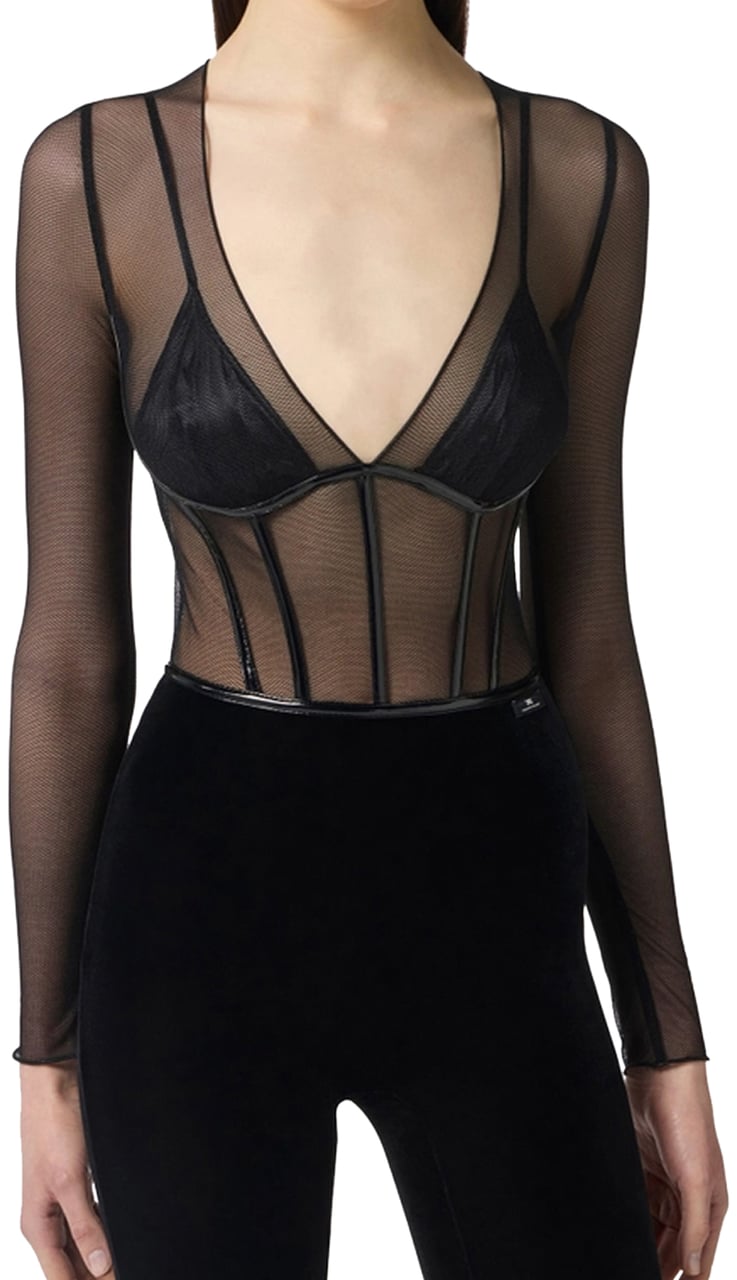 Elisabetta Franchi Trousers Black Zwart
