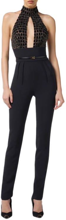 Elisabetta Franchi Trousers Black Zwart