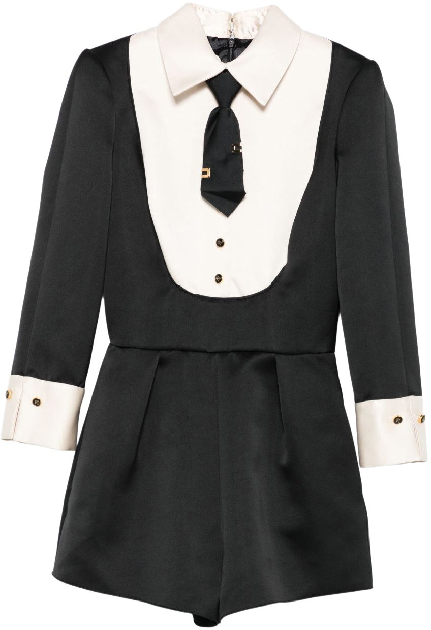 Elisabetta Franchi Elisabetta Franchi Pantaloni Nero E Bianco Zwart