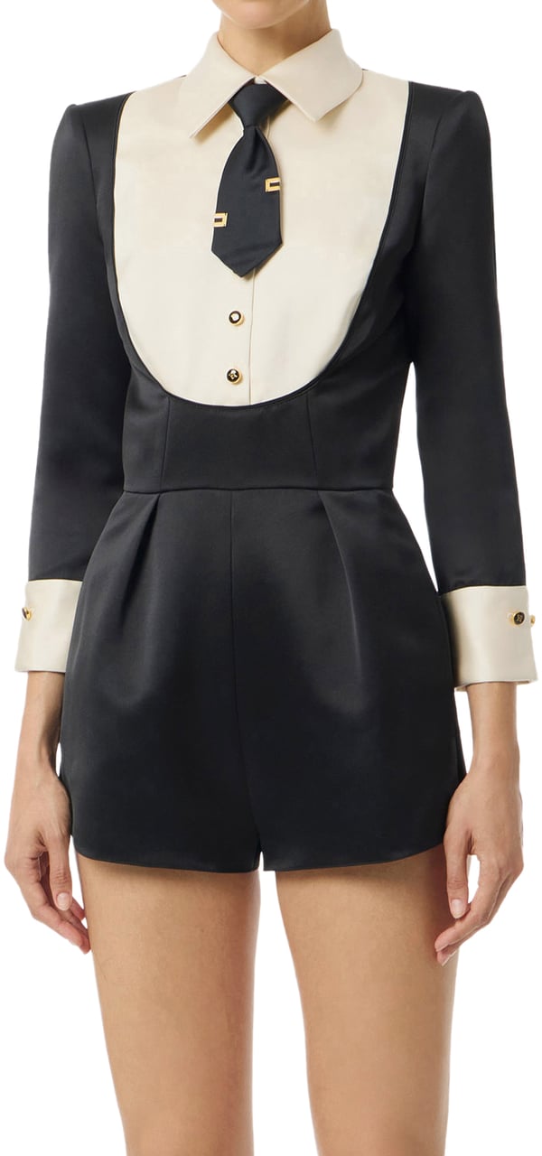 Elisabetta Franchi Dresses Neromilk Wit