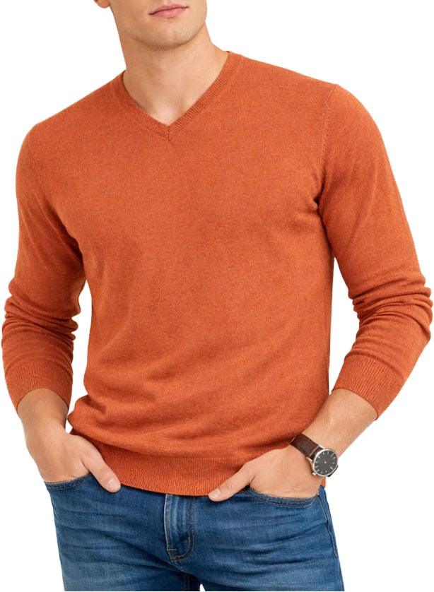 ELLI Emilio Romanelli Cashmere Sweater Salmon Oranje